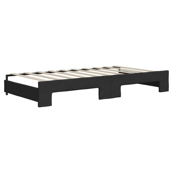 vidaXL daybed med udtræk 90x190 cm stof sort