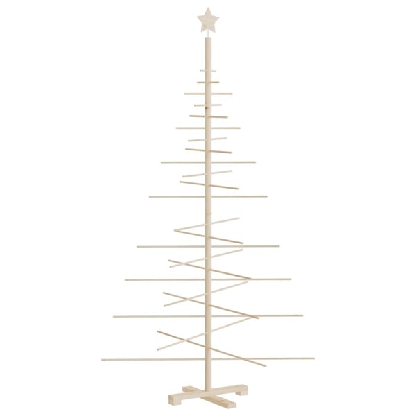 vidaXL dekorativt juletræ 180 cm massivt fyrretræ