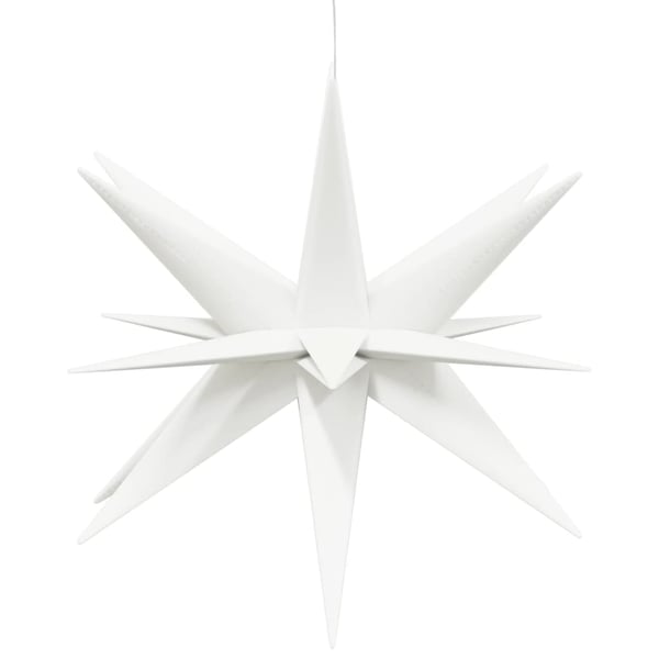 vidaXL juledekoration med LED-lys foldbar 57 cm hvid
