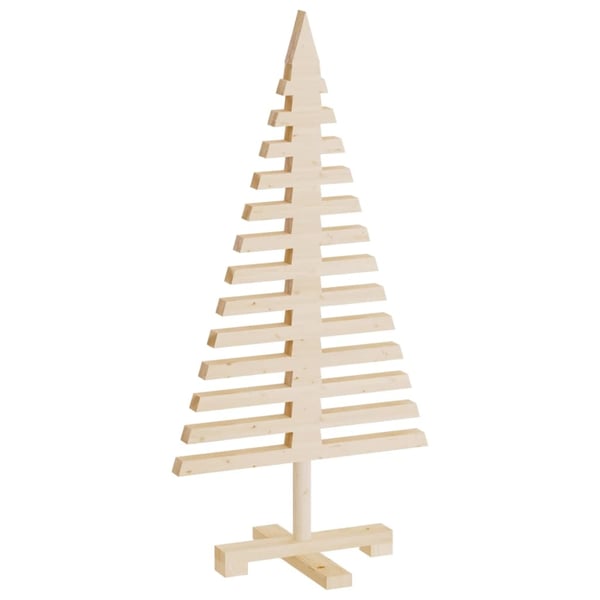 vidaXL Juletre av tre til pynt 75 cm heltre furu