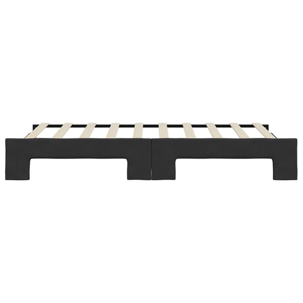 vidaXL daybed med udtræk 90x190 cm stof sort