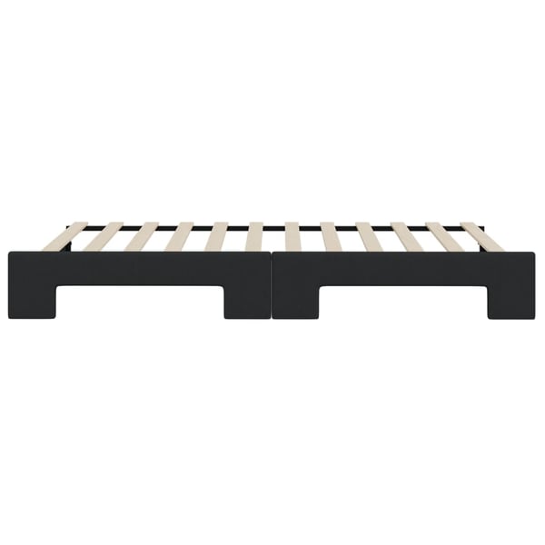 vidaXL daybed med udtræk 100x200 cm stof sort