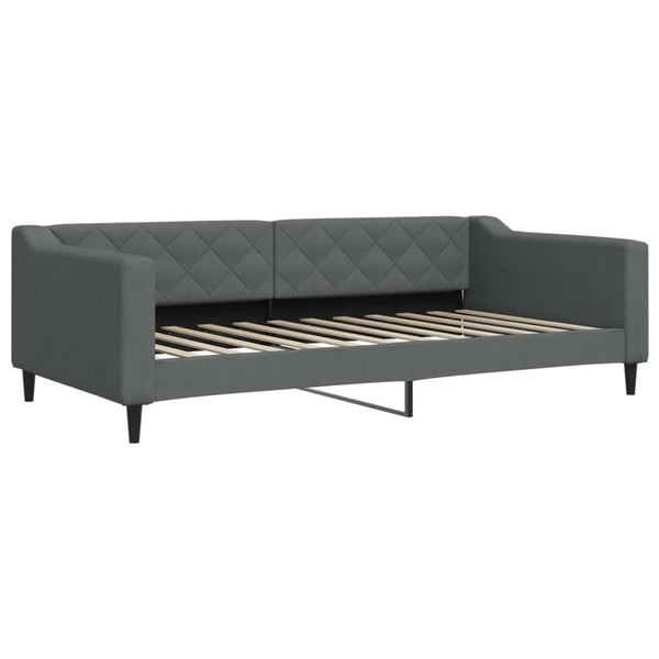 vidaXL daybed med madras 100x200 cm stof mørkegrå