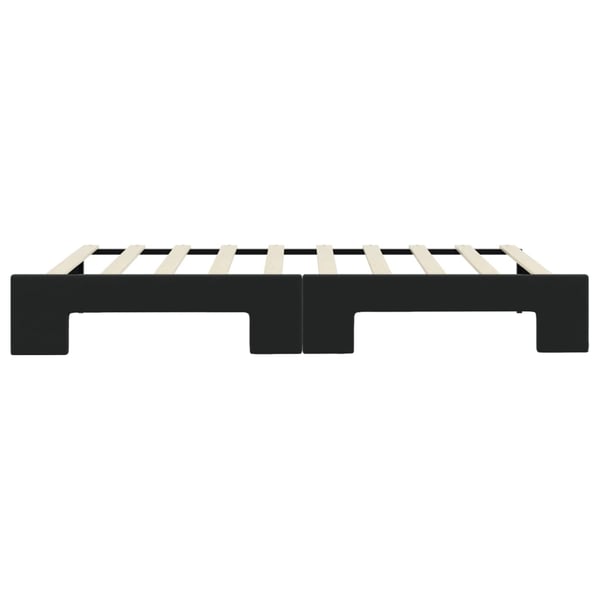 vidaXL daybed med udtræk 90x190 cm velour sort