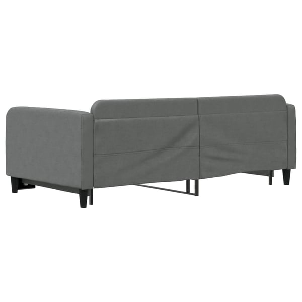vidaXL Dagbädd utdragbar mörkgrå 100x200 cm tyg