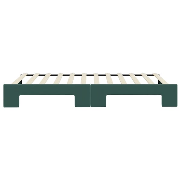 vidaXL daybed med udtræk 100x200 cm velour mørkegrøn