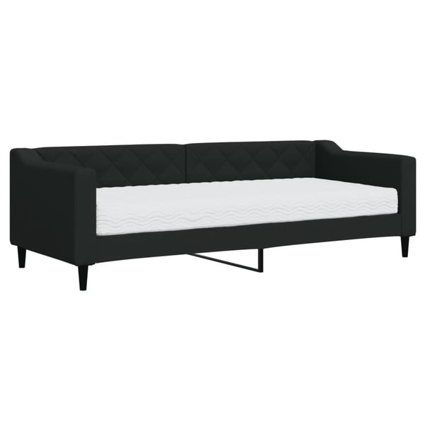 vidaXL daybed med madras 80x200 cm stof sort