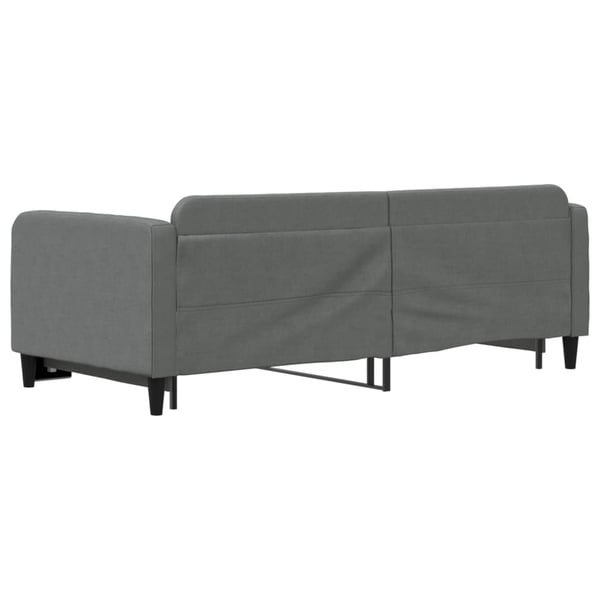 vidaXL daybed med udtræk 90x200 cm stof mørkegrå