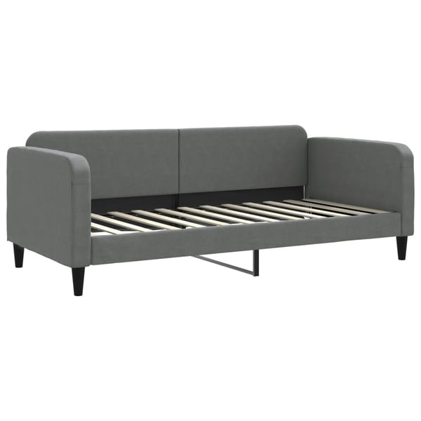 vidaXL daybed med udtræk 90x200 cm stof mørkegrå