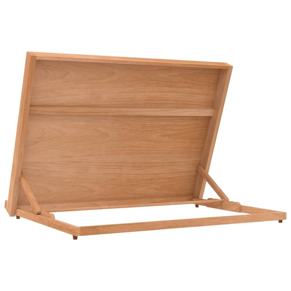 vidaXL Bordstaffeli 65x48x7 cm heltre bøketre
