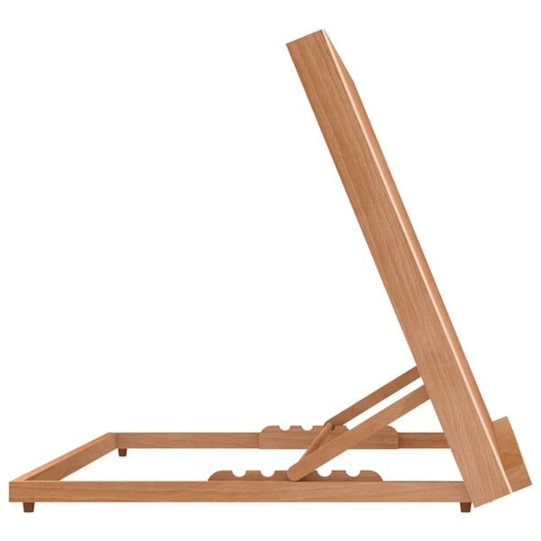 vidaXL Bordstaffeli 65x48x7 cm heltre bøketre