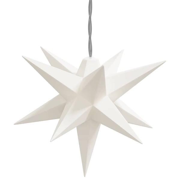 vidaXL Julelys med 10 LED hvit 10 cm