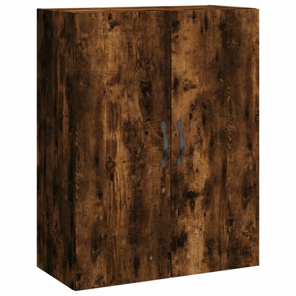 vidaXL Veggskap røkt eik 69,5x34x90 cm konstruert tre