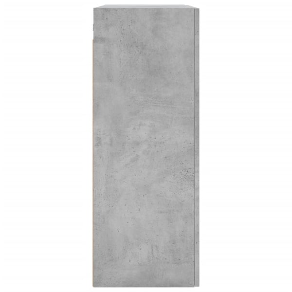 vidaXL Veggskap betonggrå 69,5x34x90 cm konstruert tre