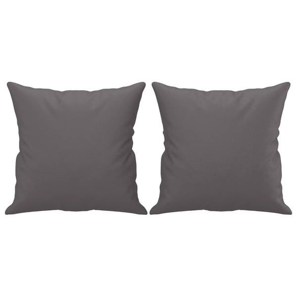 vidaXL sofasæt 3 dele med puder kunstlæder grå
