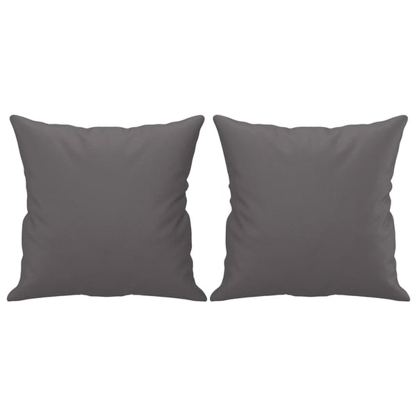 vidaXL sofasæt 2 dele med puder kunstlæder grå