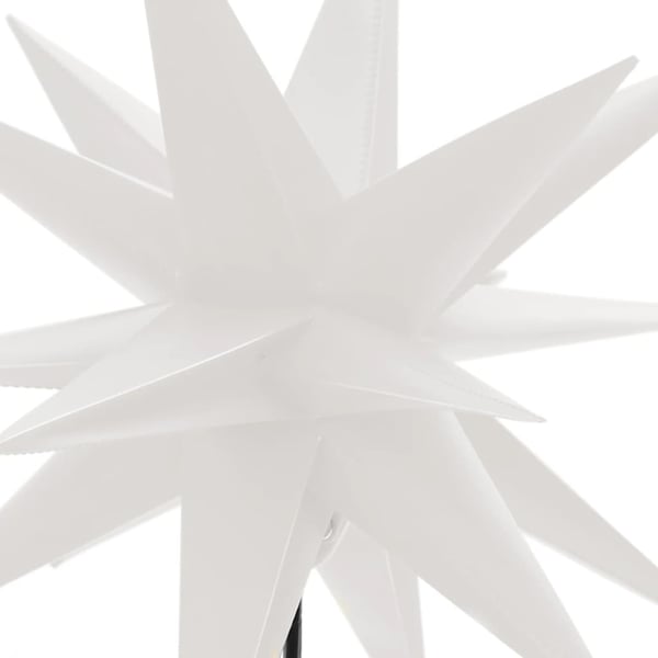 vidaXL Julelys med plugger og LED 3 stk foldbar hvit 57 cm