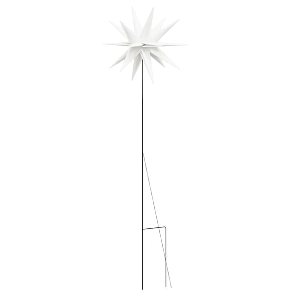 vidaXL Julelys med plugger og LED 3 stk foldbar hvit 57 cm