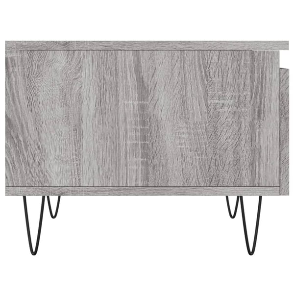 vidaXL Salongbord 2 stk grå sonoma 50x46x35 cm konstruert tre