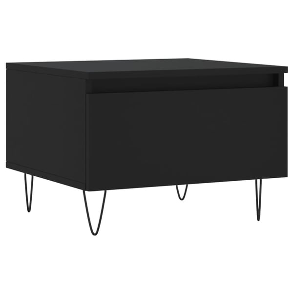 vidaXL sofaborde 2 stk. 50x46x35 cm konstrueret træ sort