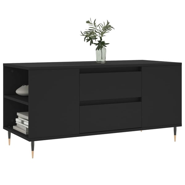 vidaXL sofabord 102x44,5x50 cm konstrueret træ sort
