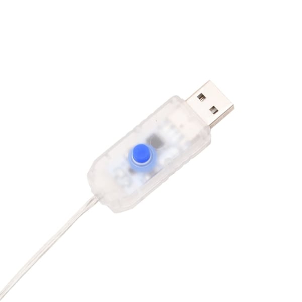 vidaXL lyskæde m. istapper 200 LED'er 20 m akryl PVC kold hvid