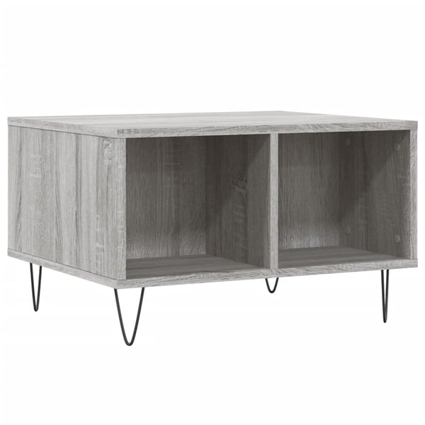 vidaXL Salongbord grå sonoma 60x50x36,5 cm konstruert tre
