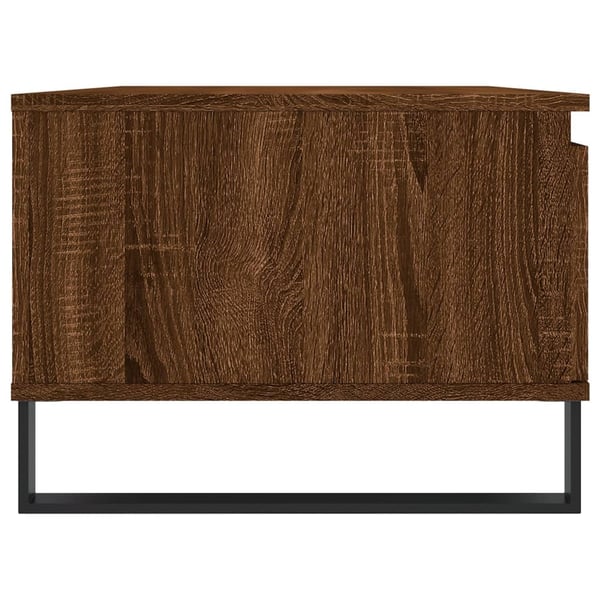 vidaXL Salongbord brun eik 90x50x36,5 cm konstruert tre