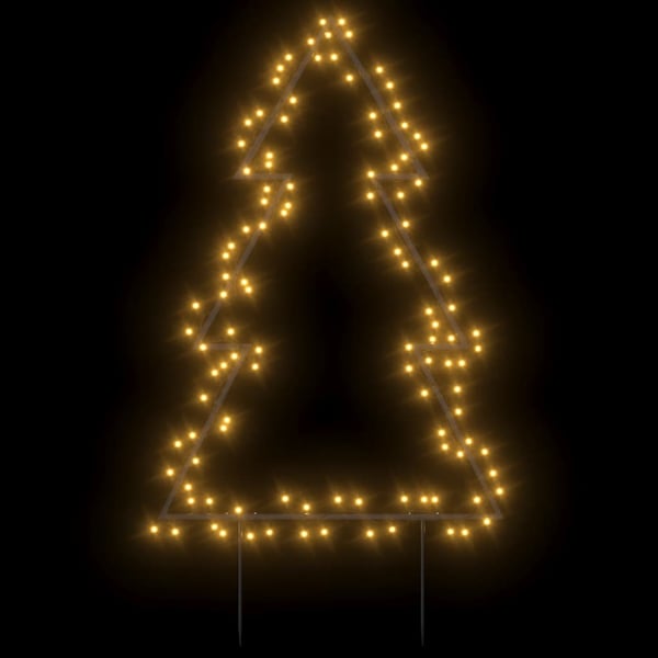 vidaXL Julelysdekorasjon med plugger tre 115 LEDs 90 cm