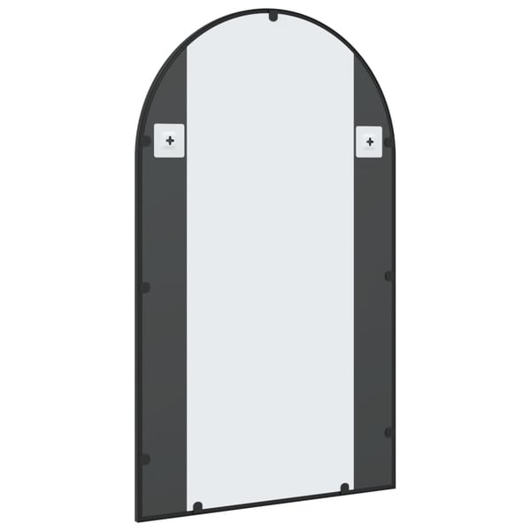 vidaXL vægspejl 60x100 cm buet jern sort