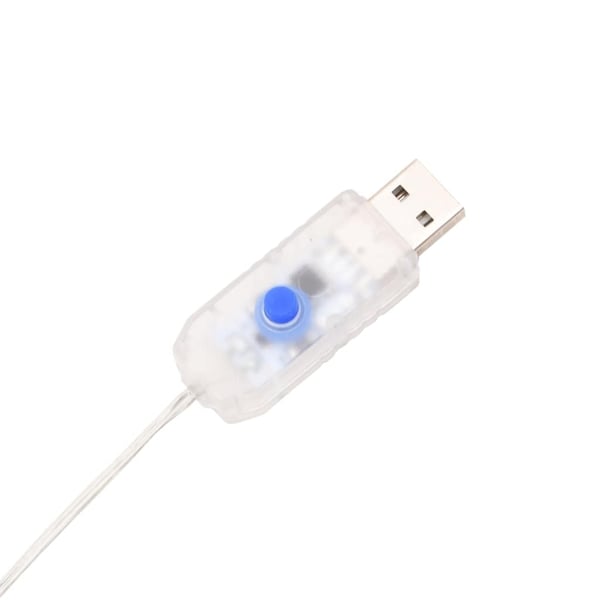 vidaXL lyskæde m. istapper 200 LED'er 20 m akryl PVC blå