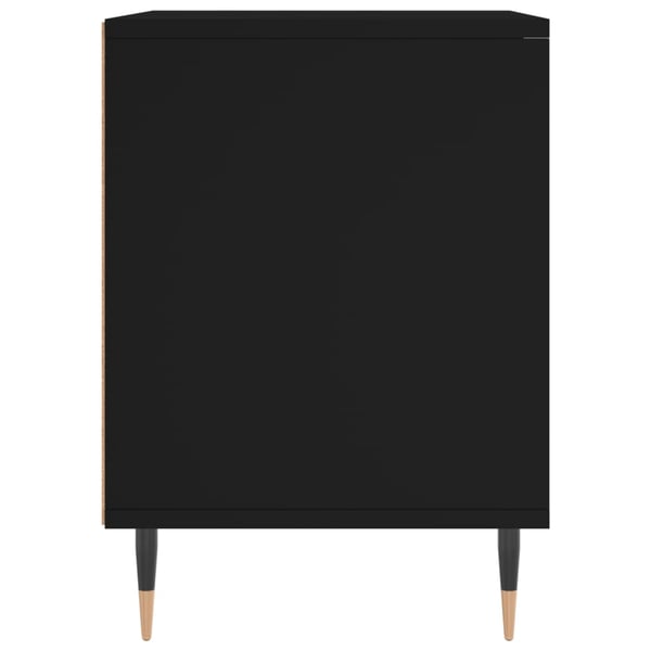 vidaXL sengeborde 2 stk. 40x35x50 cm konstrueret træ sort