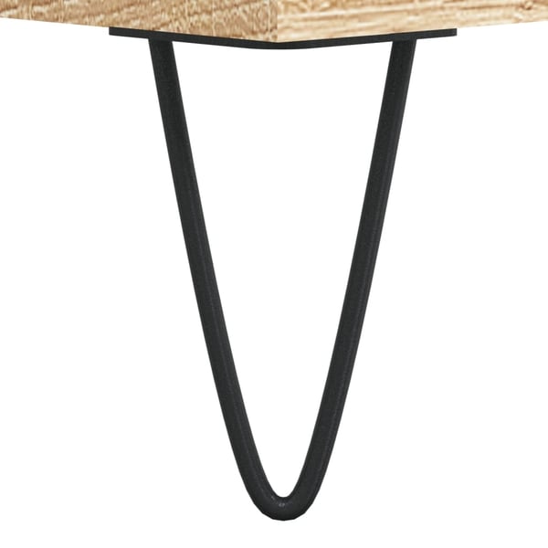 vidaXL Salongbord sonoma eik 60x50x36,5 cm konstruert tre