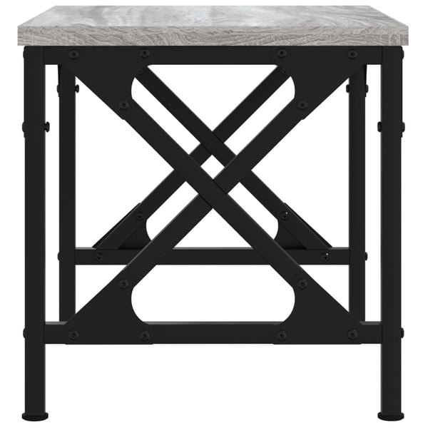 vidaXL printerstativ 40x30x31 cm konstrueret træ grå sonoma-eg