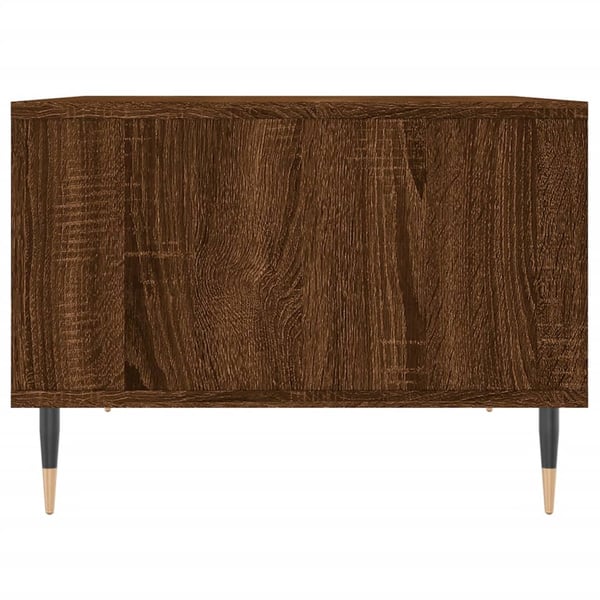 vidaXL Salongbord brun eik 60x50x36,5 cm konstruert tre