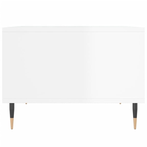vidaXL Salongbord høyglans hvit 60x50x36,5 cm konstruert tre