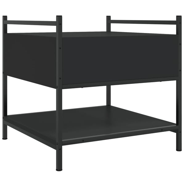 vidaXL sofabord 50x50x50 cm konstrueret træ sort
