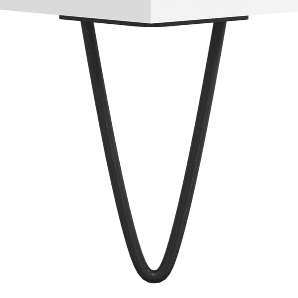 vidaXL Salongbord hvit 60x50x36,5 cm konstruert tre