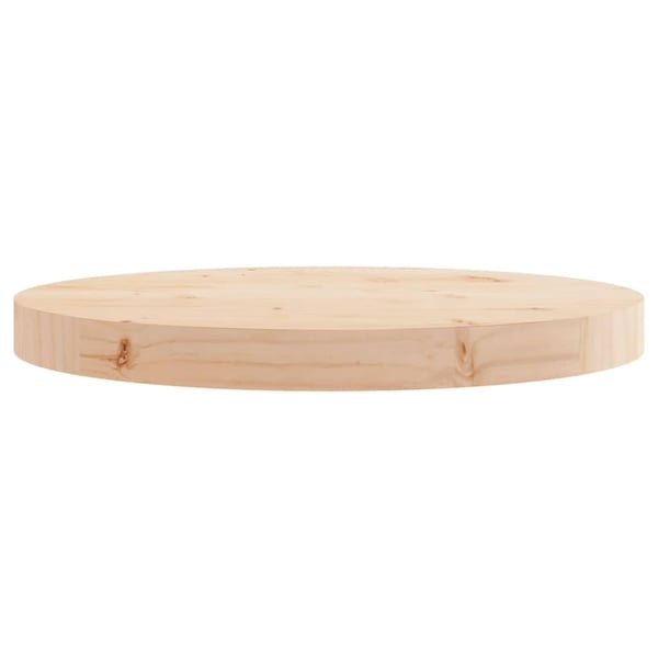 vidaXL Bordplate rund Ø40x3 cm heltre furu