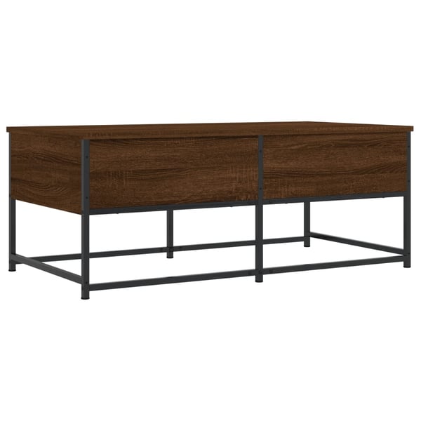 vidaXL Salongbord brun eik 100x51x40 cm konstruert tre