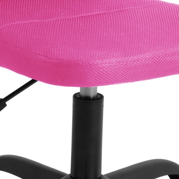 vidaXL Kontorstol justerbar høyde rosa netting stoff