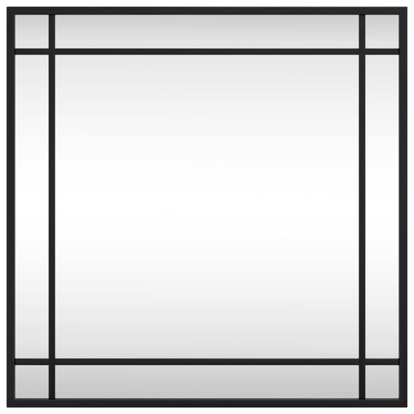 vidaXL Veggspeil svart 50x50 cm rektangel jern