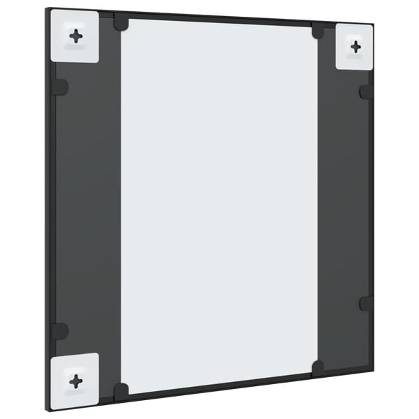 vidaXL Veggspeil svart 50x50 cm rektangel jern