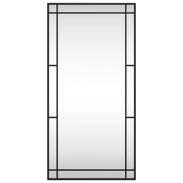vidaXL vægspejl 50x100 cm rektangulært jern sort