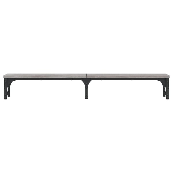 vidaXL Skjermstativ grå sonoma 105x23x15,5 cm konstruert tre