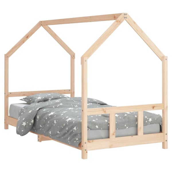 vidaXL Barnesengeramme 90x200 cm heltre furu