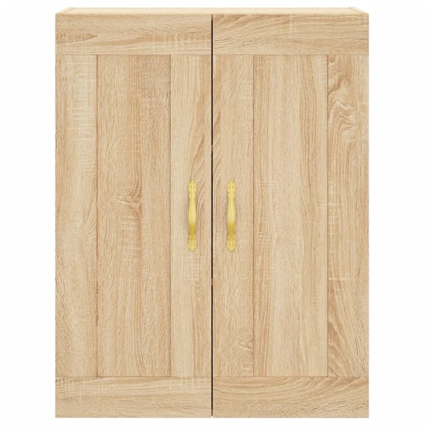 vidaXL Veggskap sonoma eik 69,5x34x90 cm konstruert tre