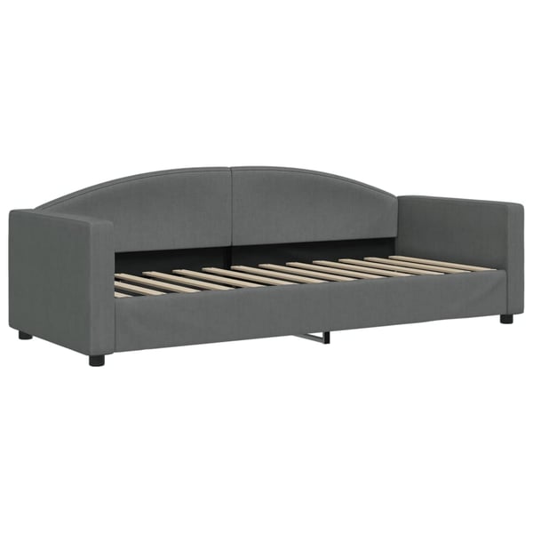vidaXL daybed med udtræk 80x200 cm stof mørkegrå