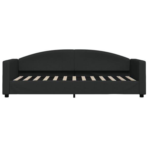 vidaXL daybed med udtræk 80x200 cm stof sort