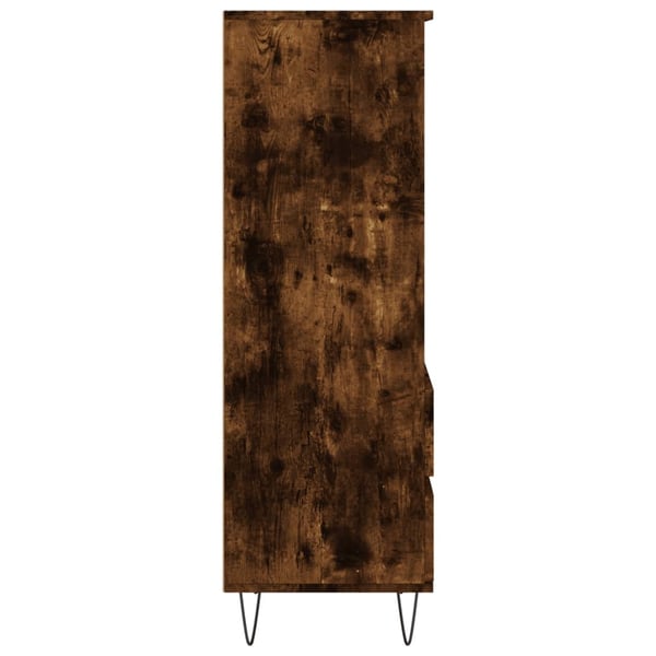 vidaXL skab 40x36x110 cm konstrueret træ røget egetræ